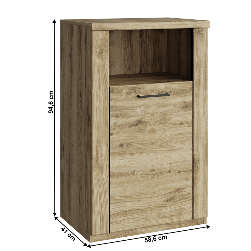 Casa si Gradina - Mobilier - Comode si corpuri - Comode - Dulap 1D, stejar navarra, DORSI - Infinity.ro