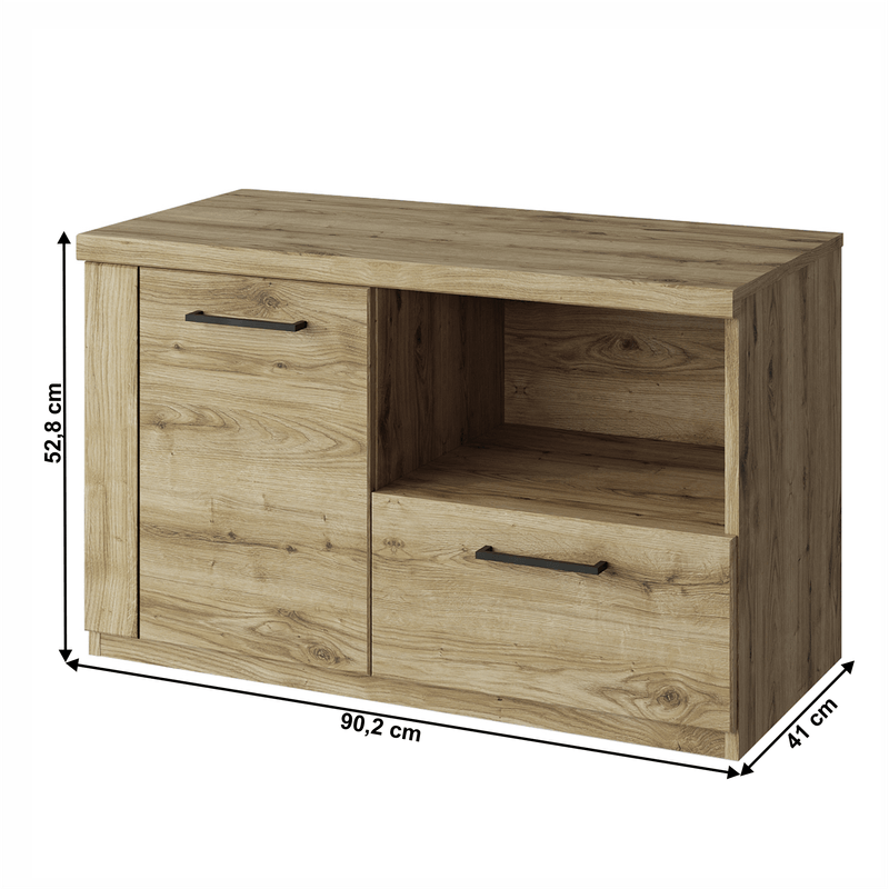 Casa si Gradina - Mobilier - Dulapuri si sifoniere - Dulapuri pantofi - Dulap de pantofi 1D1S, stejar navarra, DORSI - Infinity.ro