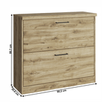 Casa si Gradina - Mobilier - Dulapuri si sifoniere - Dulapuri pantofi - Dulap de pantofi 2K, stejar navarra, DORSI - Infinity.ro