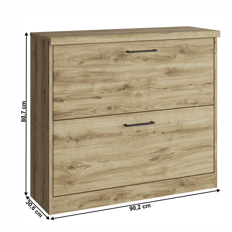 Casa si Gradina - Mobilier - Dulapuri si sifoniere - Dulapuri pantofi - Dulap de pantofi 2K, stejar navarra, DORSI - Infinity.ro