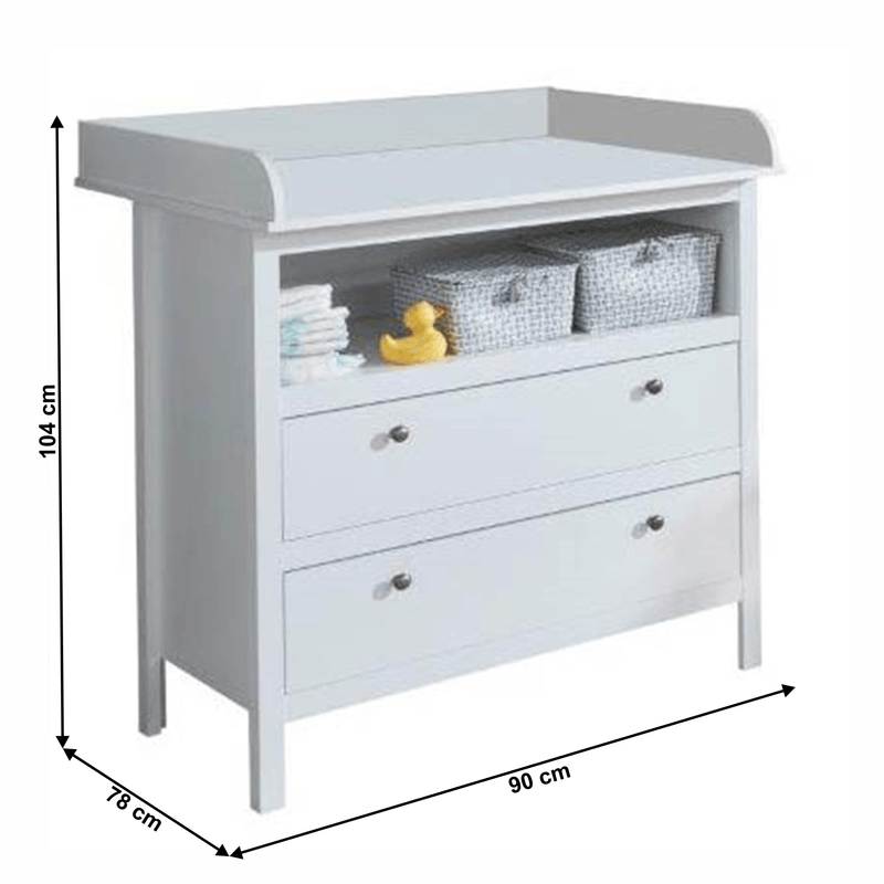 Casa si Gradina - Mobilier - Dulapuri si sifoniere - Dulapuri - Comoda cu masa de infasat 2S, alb, OLJE - Infinity.ro