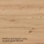 Casa si Gradina - Mobilier - Seturi de mobilier - Seturi bucatarie - Dulap superior, alb/stejar artizan, LULA 30 G-72 1F - Infinity.ro