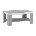 Casa si Gradina - Mobilier - Mese si birouri - Masute de cafea - Masuta de cafea, culoare beton/alba, PIANI - Infinity.ro