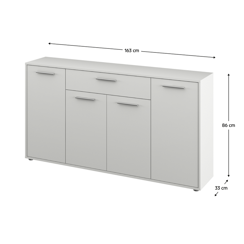 Casa si Gradina - Mobilier - Dulapuri si sifoniere - Dulapuri - Comoda, alba, LUNIA - Infinity.ro