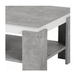 Casa si Gradina - Mobilier - Mese si birouri - Masute de cafea - Masuta de cafea, culoare beton/alba, PIANI - Infinity.ro
