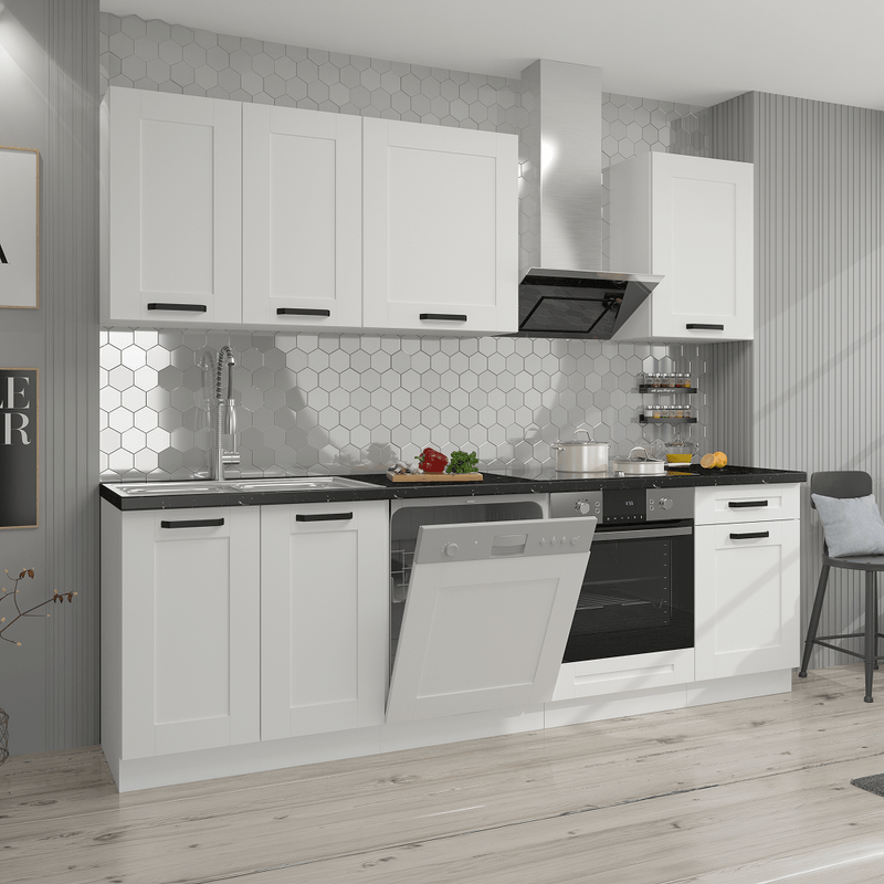 Casa si Gradina - Mobilier - Seturi de mobilier - Seturi bucatarie - Dulap inferior, alb, LULA 40D 1F BB - Infinity.ro