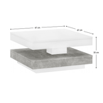 Casa si Gradina - Mobilier - Mese si birouri - Masute de cafea - Masuta de cafea, culoare alba / beton, MANDY - Infinity.ro
