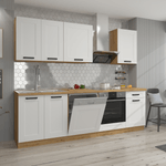 Casa si Gradina - Mobilier - Seturi de mobilier - Seturi bucatarie - Dulap superior, alb/stejar artizan, LULA 30 G-72 1F - Infinity.ro