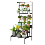 Casa si Gradina - Gradinarit si plante - Plante si ghivece - Ghivece si suporturi - Suport metalic pentru flori, negru, BALKO - Infinity.ro