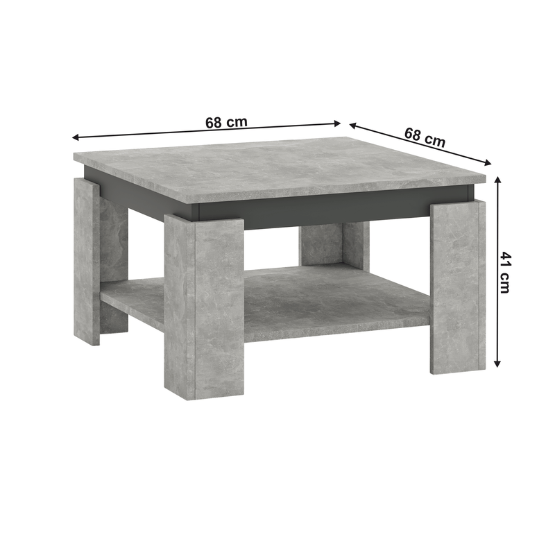 Casa si Gradina - Mobilier - Mese si birouri - Masute de cafea - Masuta de cafea, beton/grafit, LEJSY - Infinity.ro