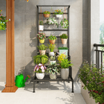 Casa si Gradina - Gradinarit si plante - Plante si ghivece - Ghivece si suporturi - Suport metalic pentru flori, negru, BALKO - Infinity.ro