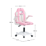 Casa si Gradina - Mobilier - Scaune si fotolii - Scaune - Scaun rotativ, roz / alb, ODELIA - Infinity.ro