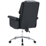Casa si Gradina - Mobilier - Scaune si fotolii - Scaune - Fotoliu de birou cu suport pentru picioare, piele ecologica neagra, RODIK - Infinity.ro