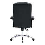 Casa si Gradina - Mobilier - Scaune si fotolii - Scaune - Fotoliu de birou cu suport pentru picioare, piele ecologica neagra, RODIK - Infinity.ro