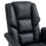 Casa si Gradina - Mobilier - Scaune si fotolii - Scaune - Fotoliu de birou cu suport pentru picioare, piele ecologica neagra, RODIK - Infinity.ro