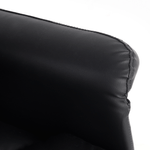 Casa si Gradina - Mobilier - Scaune si fotolii - Scaune - Fotoliu de birou cu suport pentru picioare, piele ecologica neagra, RODIK - Infinity.ro