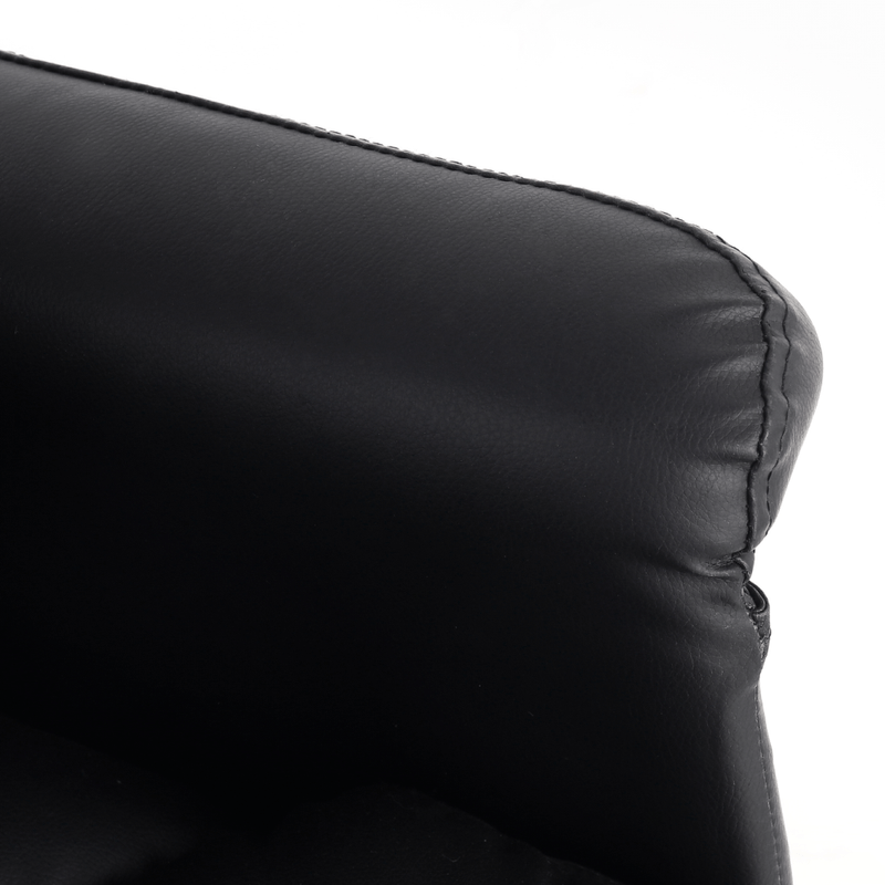Casa si Gradina - Mobilier - Scaune si fotolii - Scaune - Fotoliu de birou cu suport pentru picioare, piele ecologica neagra, RODIK - Infinity.ro