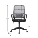 Casa si Gradina - Mobilier - Scaune si fotolii - Scaune - Scaun de birou, gri / negru, SALOMO TIP 3 - Infinity.ro