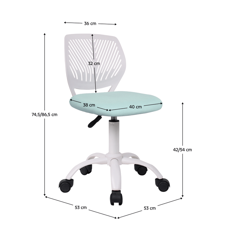 Casa si Gradina - Mobilier - Scaune si fotolii - Scaune - Scaun rotativ, neomint/alb, SELVA - Infinity.ro