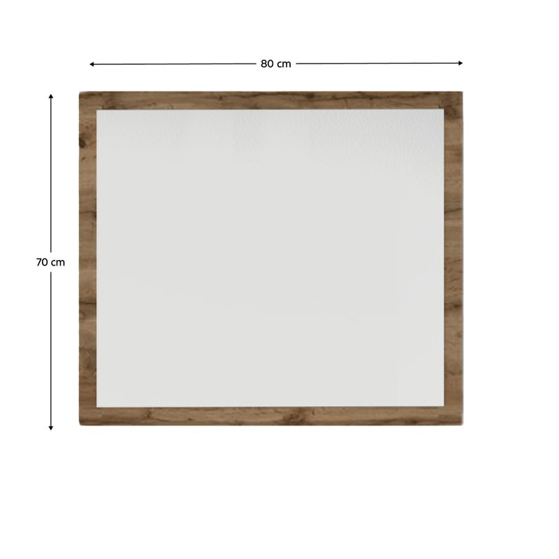 Casa si Gradina - Decoratiuni - Oglinzi - Oglinda, stejar Wotan / alba, IRIA D - Infinity.ro