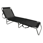 Casa si Gradina - Gradina si terasa - Mobilier exterior - Scaune si sezlonguri gradina - Sezlong de gradina, negru / gri, KELEO - Infinity.ro