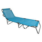 Casa si Gradina - Gradina si terasa - Mobilier exterior - Scaune si sezlonguri gradina - Sezlong de gradina, albastru / gri, KELEO - Infinity.ro