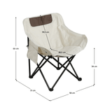 Casa si Gradina - Gradina si terasa - Mobilier exterior - Scaune si sezlonguri gradina - Scaun camping, bej / negru, URAO - Infinity.ro