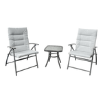 Casa si Gradina - Gradina si terasa - Mobilier exterior - Seturi mobila gradina - Set gradina 1+2, gri / gri inchis, MUSON - Infinity.ro