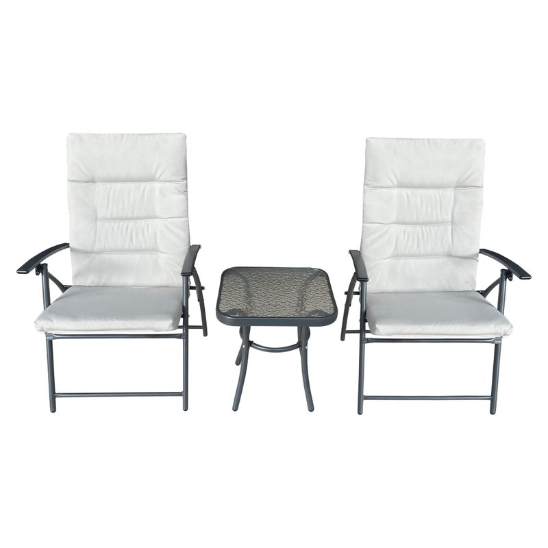 Casa si Gradina - Gradina si terasa - Mobilier exterior - Seturi mobila gradina - Set gradina 1+2, gri / gri inchis, MUSON - Infinity.ro