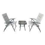 Casa si Gradina - Gradina si terasa - Mobilier exterior - Seturi mobila gradina - Set gradina 1+2, gri / gri inchis, MUSON - Infinity.ro
