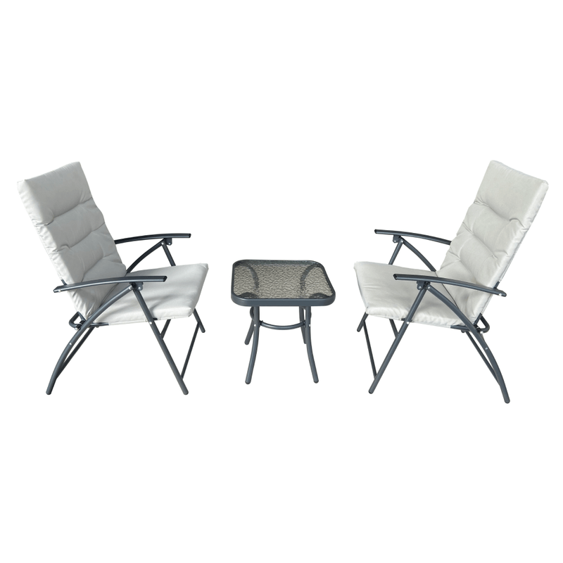 Casa si Gradina - Gradina si terasa - Mobilier exterior - Seturi mobila gradina - Set gradina 1+2, gri / gri inchis, MUSON - Infinity.ro