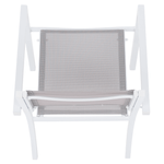Casa si Gradina - Gradina si terasa - Mobilier exterior - Scaune si sezlonguri gradina - Scaun stivuibil pentru gradina, otel alb / gri deschis, DORIO - Infinity.ro