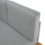 Casa si Gradina - Gradina si terasa - Mobilier exterior - Seturi mobila gradina - Set de gradina, otel alb /stejar / gri deschis, PELOR - Infinity.ro