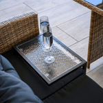 Casa si Gradina - Gradina si terasa - Mobilier exterior - Mese gradina - Masa de gradina, otel negru / sticla securizata, SELKO - Infinity.ro