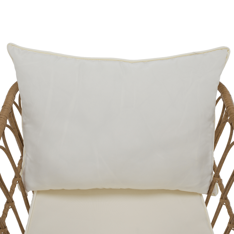 Casa si Gradina - Gradina si terasa - Mobilier exterior - Scaune si sezlonguri gradina - Fotoliu de gradina, natural / negru / bej, ARALY - Infinity.ro