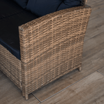 Casa si Gradina - Gradina si terasa - Mobilier exterior - Seturi mobila gradina - Set de gradina din ratan, maro deschis / negru, MADUL - Infinity.ro