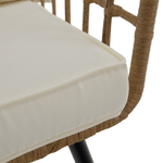 Casa si Gradina - Gradina si terasa - Mobilier exterior - Scaune si sezlonguri gradina - Fotoliu de gradina, natural / negru / bej, ARALY - Infinity.ro
