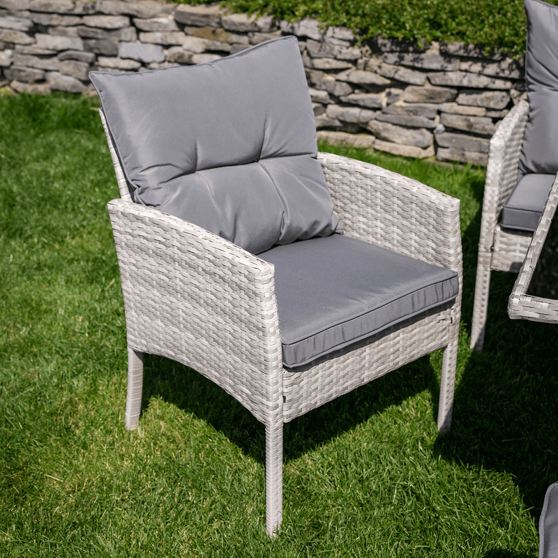 Casa si Gradina - Gradina si terasa - Mobilier exterior - Seturi mobila gradina - Set de gradina din ratan, gri deschis, LALEN - Infinity.ro