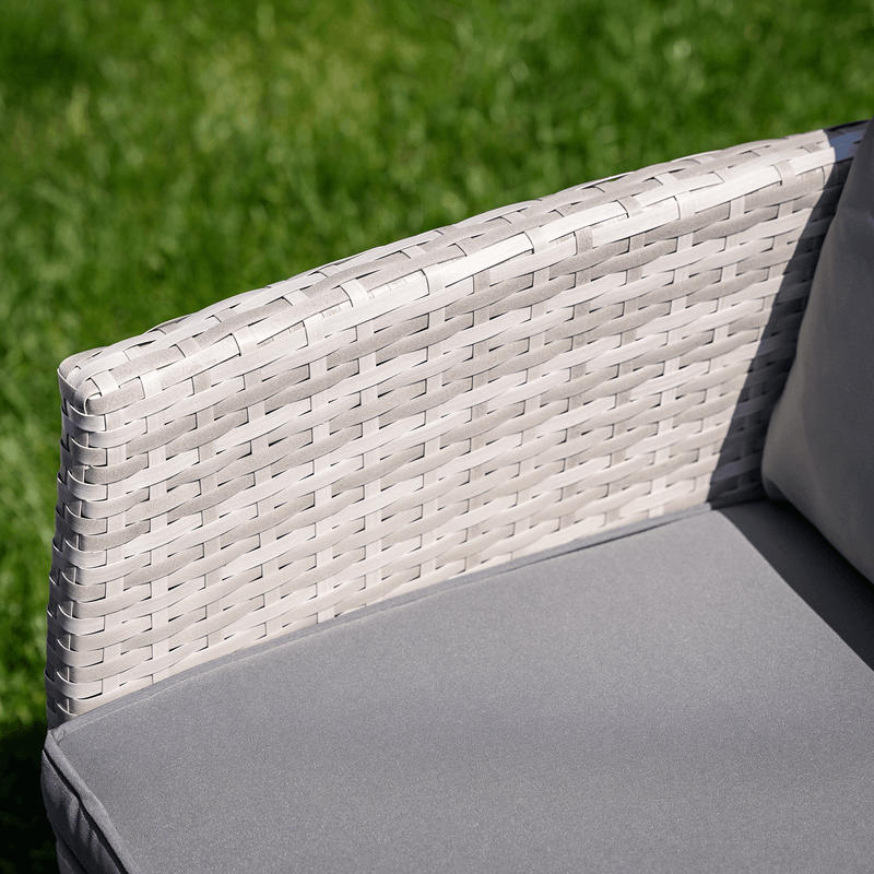 Casa si Gradina - Gradina si terasa - Mobilier exterior - Seturi mobila gradina - Set de gradina din ratan, gri deschis, LALEN - Infinity.ro