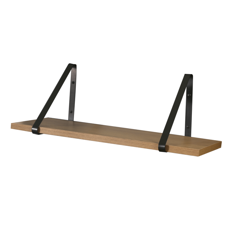 Casa si Gradina - Mobilier - Biblioteci si rafturi - Etajere - Raft suspendat, stejar / negru, SAGIRA - Infinity.ro