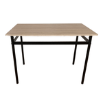 Casa si Gradina - Mobilier - Seturi de mobilier - Seturi mese si scaune - Set de sufragerie 1+4, stejar Sonoma / negru / maro, NAREN - Infinity.ro