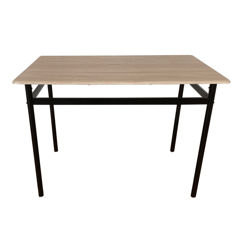Casa si Gradina - Mobilier - Seturi de mobilier - Seturi mese si scaune - Set de sufragerie 1+4, stejar Sonoma / negru / maro, NAREN - Infinity.ro