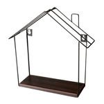 Casa si Gradina - Mobilier - Biblioteci si rafturi - Etajere - Raft suspendat, nuc / negru, KASITA - Infinity.ro