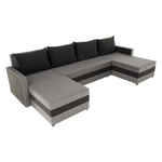 Casa si Gradina - Mobilier - Canapele si coltare - Coltare - Canapea universala, gri / negru, PAULITA U - Infinity.ro