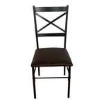 Casa si Gradina - Mobilier - Seturi de mobilier - Seturi mese si scaune - Set de sufragerie 1+4, stejar Sonoma / negru / maro, NAREN - Infinity.ro