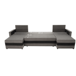 Casa si Gradina - Mobilier - Canapele si coltare - Coltare - Canapea universala, gri / negru, PAULITA U - Infinity.ro