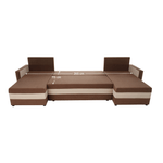 Casa si Gradina - Mobilier - Canapele si coltare - Coltare - Canapea universala, maro / bej, PAULITA U - Infinity.ro