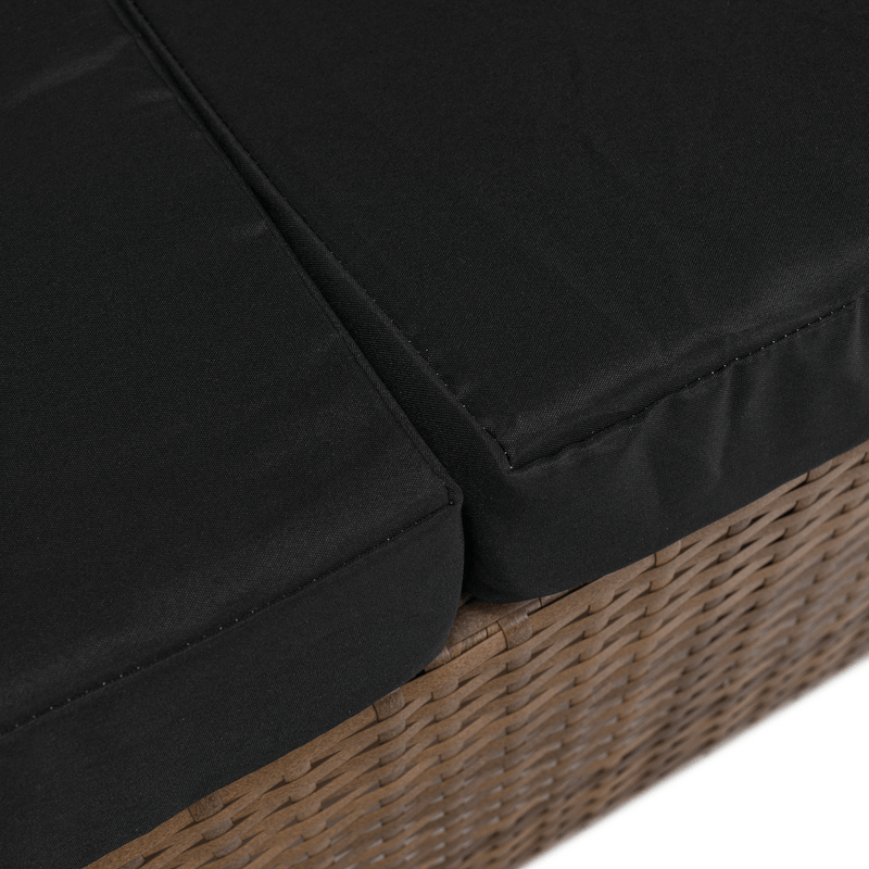 Casa si Gradina - Gradina si terasa - Mobilier exterior - Seturi mobila gradina - Set de gradina din ratan, maro deschis / negru, MADUL - Infinity.ro