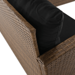 Casa si Gradina - Gradina si terasa - Mobilier exterior - Seturi mobila gradina - Set de gradina din ratan, maro deschis / negru, MADUL - Infinity.ro
