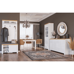 Casa si Gradina - Mobilier - Organizare si depozitare - Cuiere - Cuier de perete 90, alb / stejar Wotan, VILGO - Infinity.ro